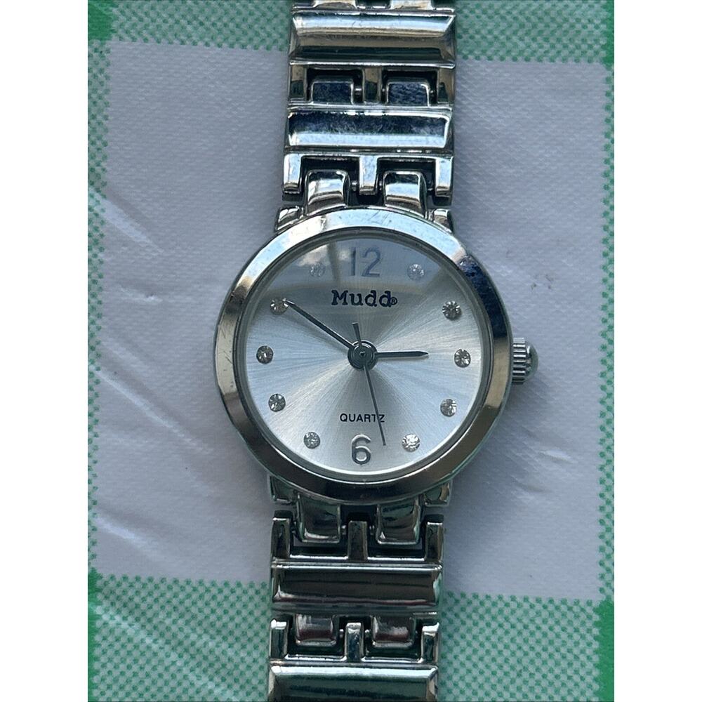 Mudd Silver Tone Women’s Quartz Watch